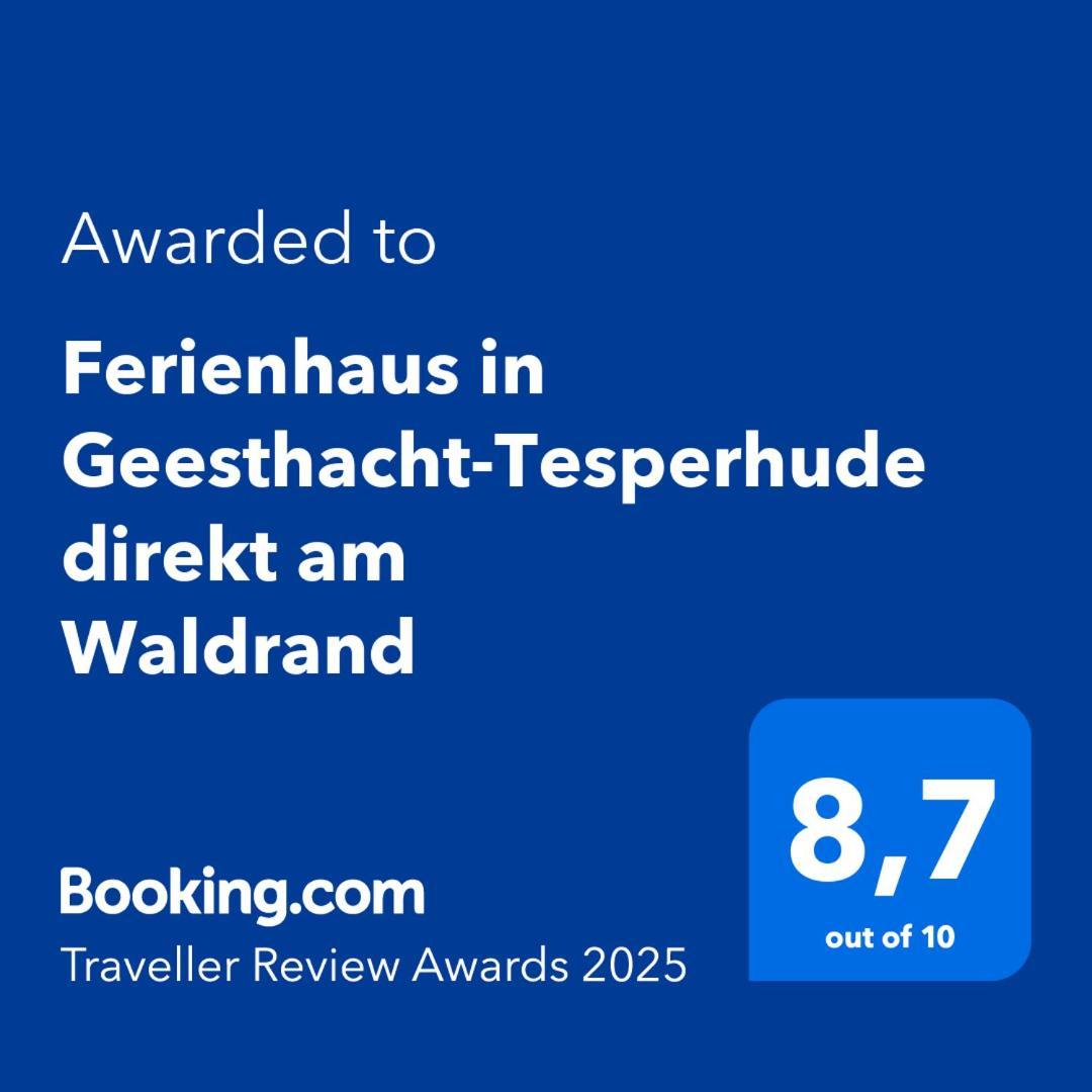 Ferienhaus In Geesthacht-Tesperhude Direkt Am Waldrand Exterior photo